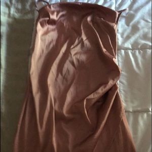 Mini pink rosegold dress